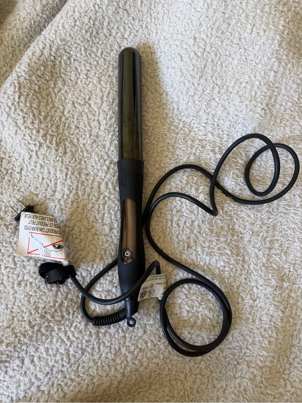 Lange Black Ceramic Curling Wand